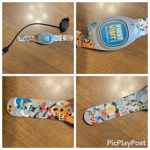 Lot of 4 Pre-Owned / Used Walt Disney World MagicBand+ bands w/ chargers - Picture 4 of 7